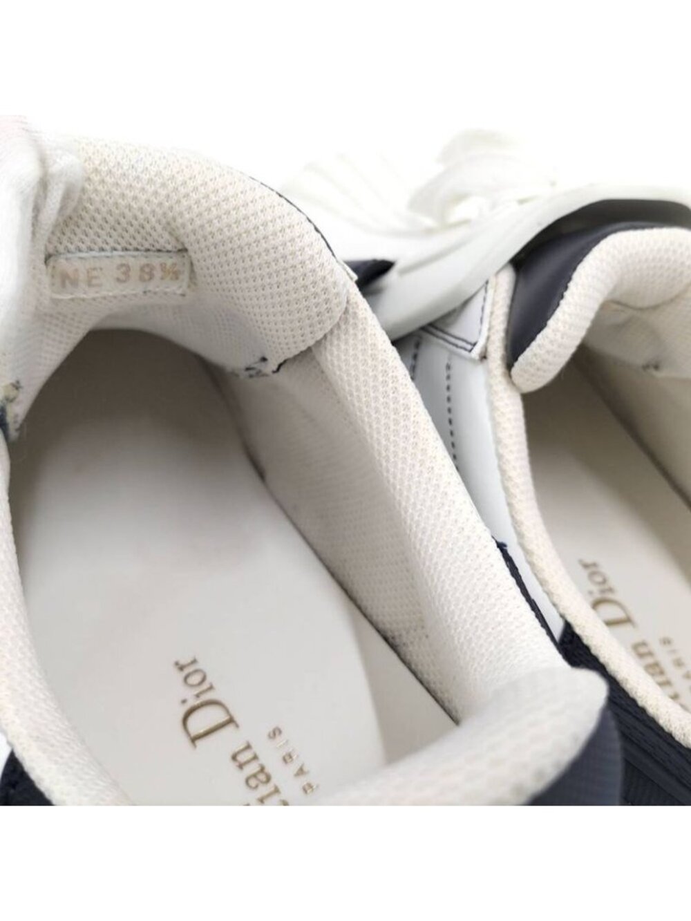 Dior Id Sneakers White Navy 38.5 - Picture 9 of 10